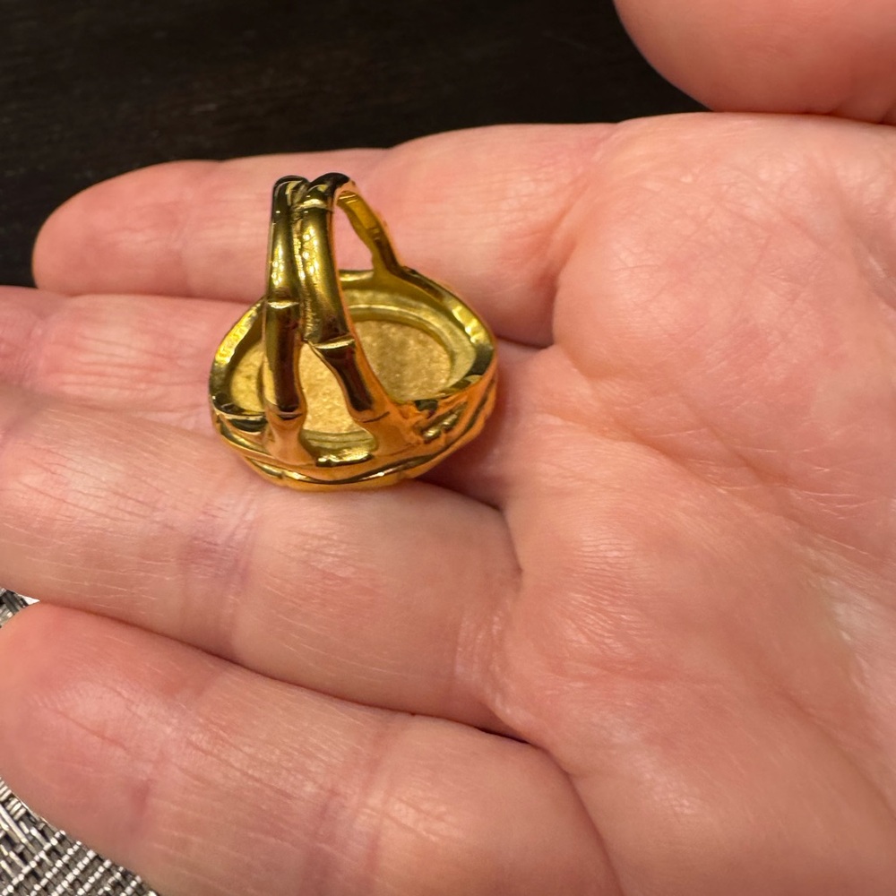 Gold Statement Ring - image 5